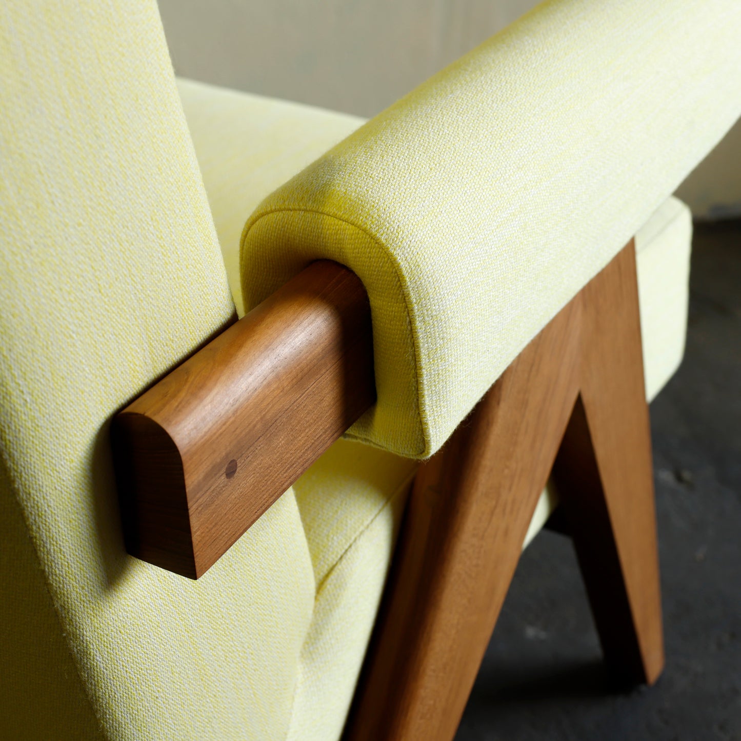 Upholstered Easy Armchair-Limited Edition Yellow