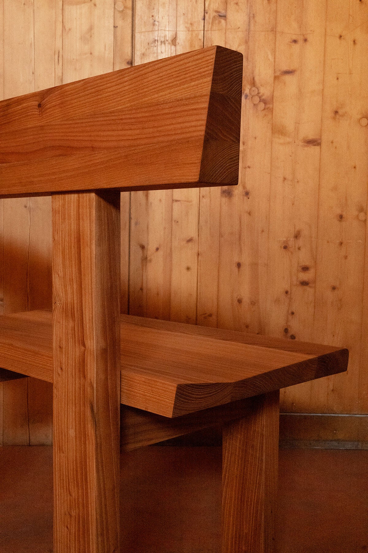 Round Back Bench Straight100 35-H