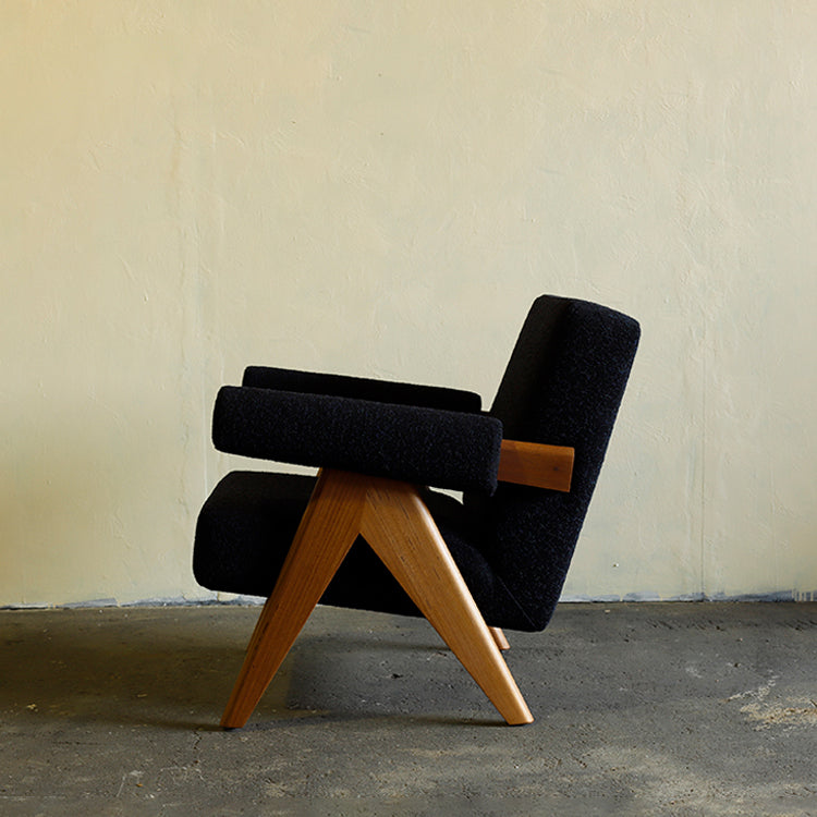 Upholstered Easy Armchair - Limited Edition Black