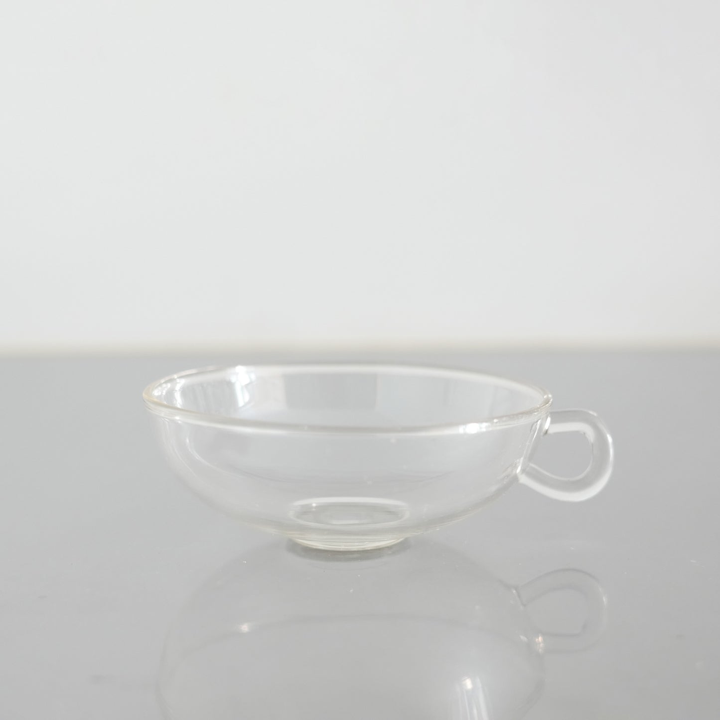1950's Glass Cup & Saucer Designed by Wilhelm Wagenfeld : B