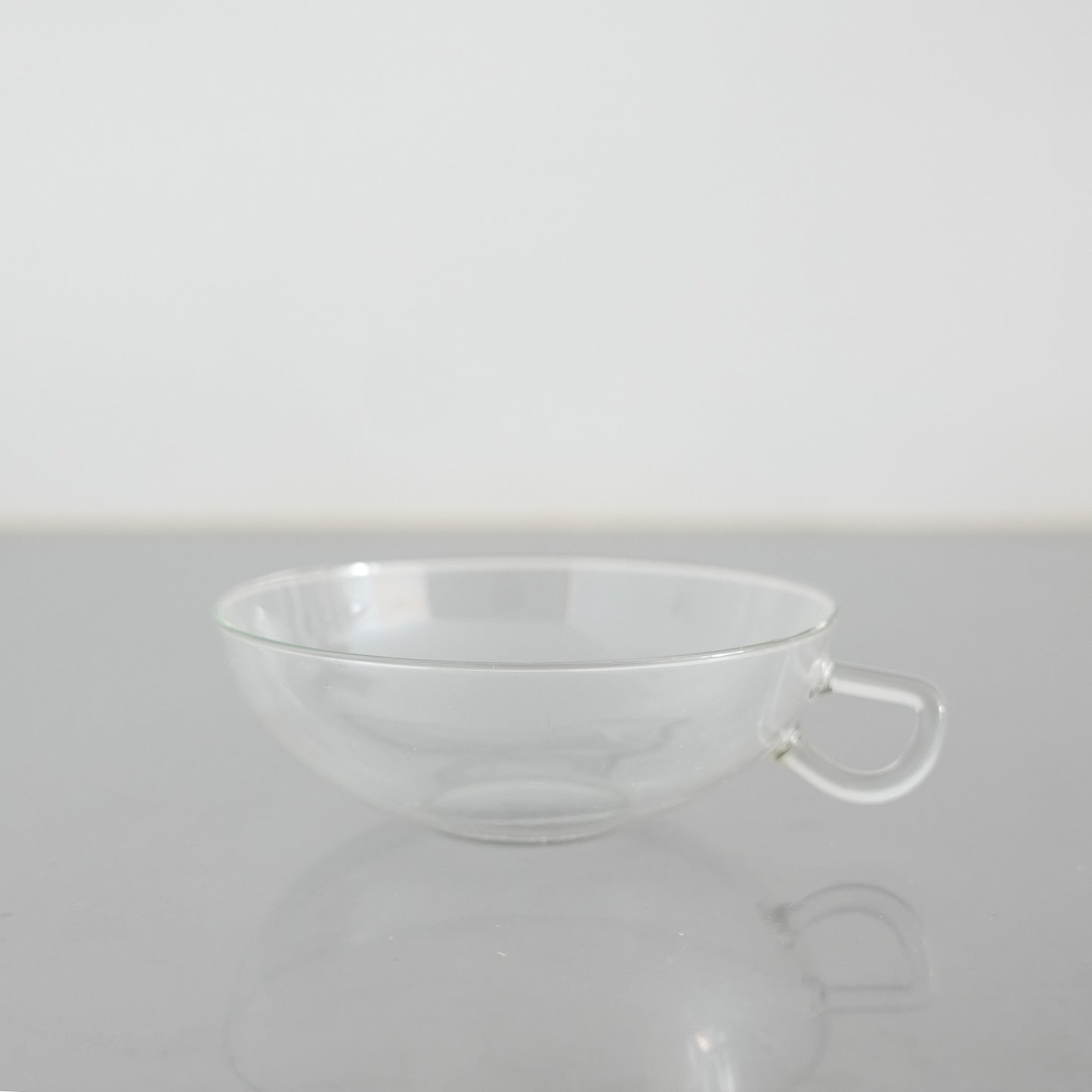 1950's Glass Cup & Saucer Designed by Wilhelm Wagenfeld : B