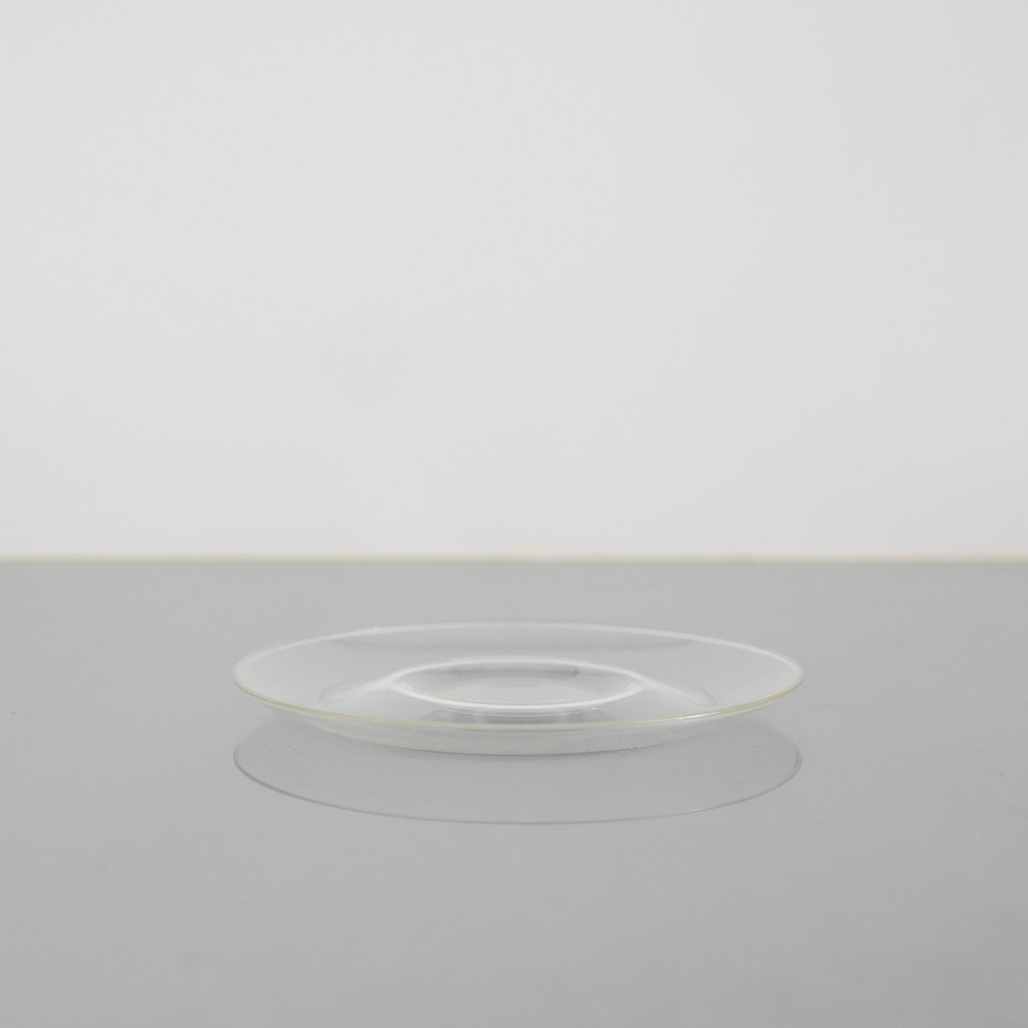 1950's Glass Cup & Saucer Designed by Wilhelm Wagenfeld : A