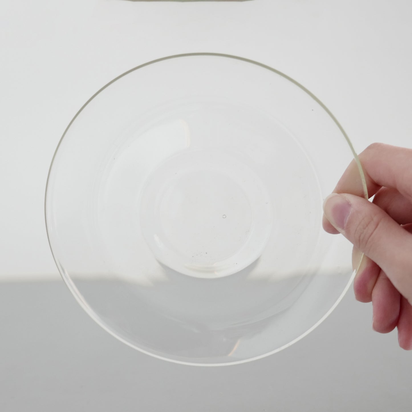 1950's Glass Cup & Saucer Designed by Wilhelm Wagenfeld : A