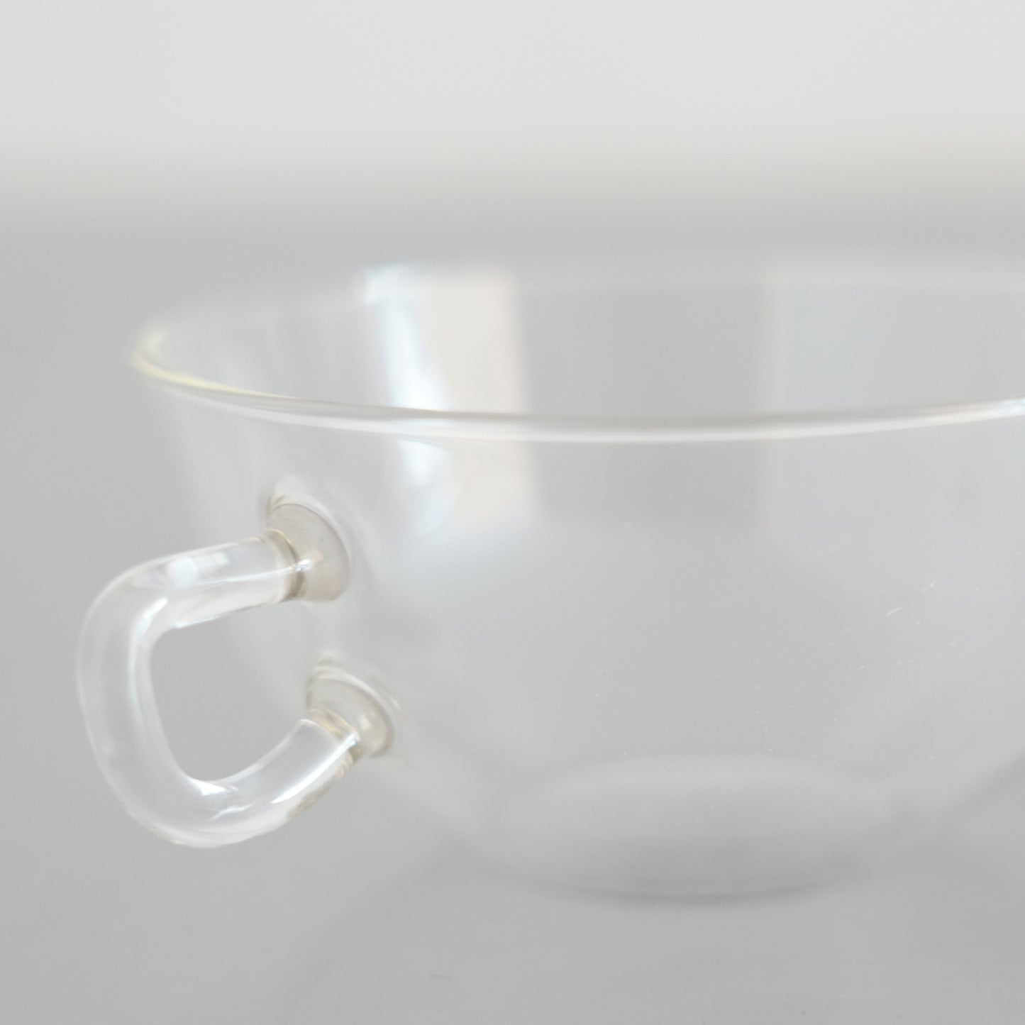 1950's Glass Cup & Saucer Designed by Wilhelm Wagenfeld : A
