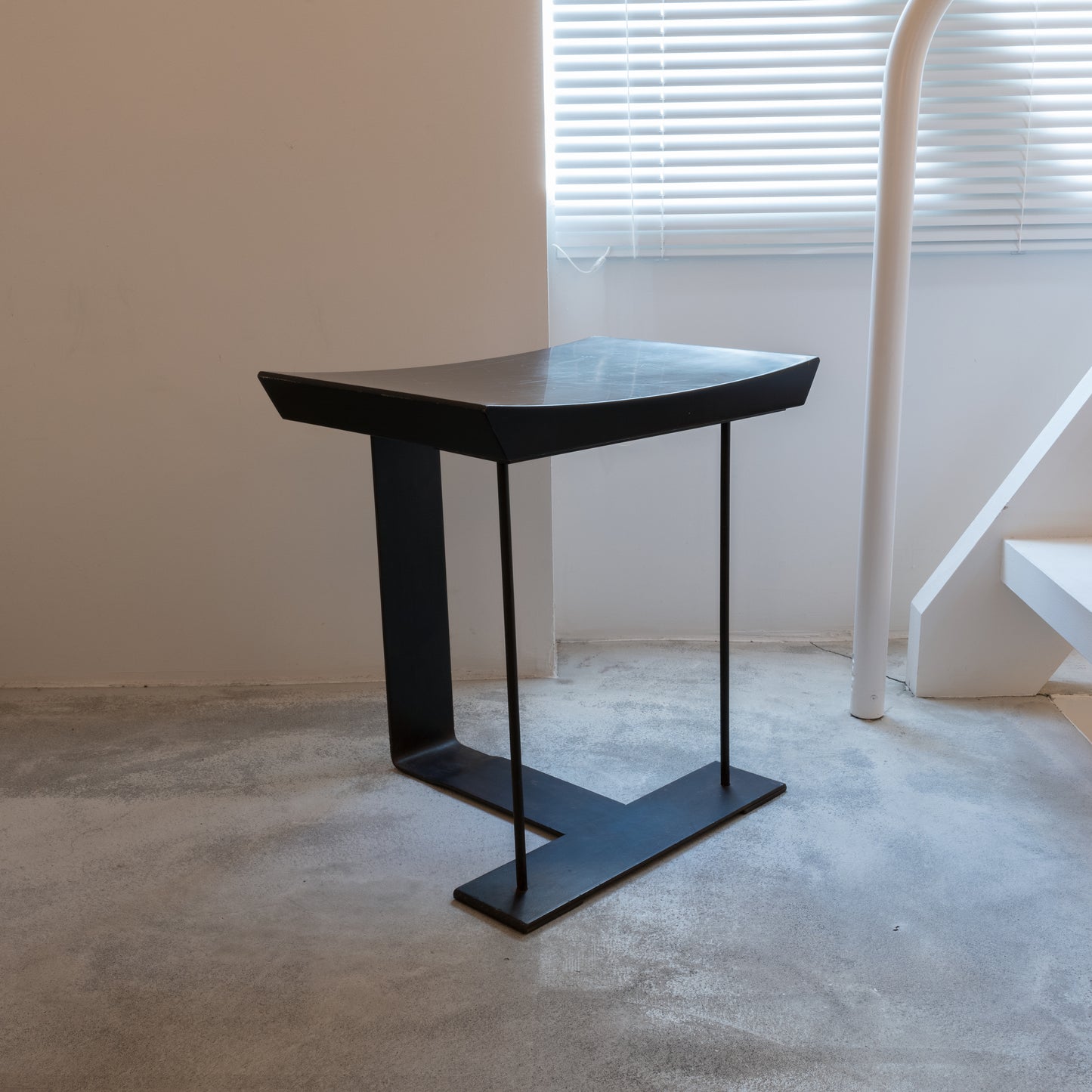 Wood and Metal Stool