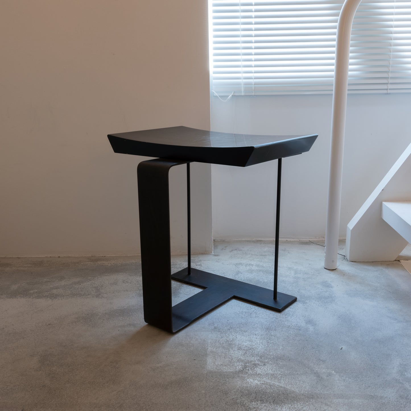 Wood and Metal Stool