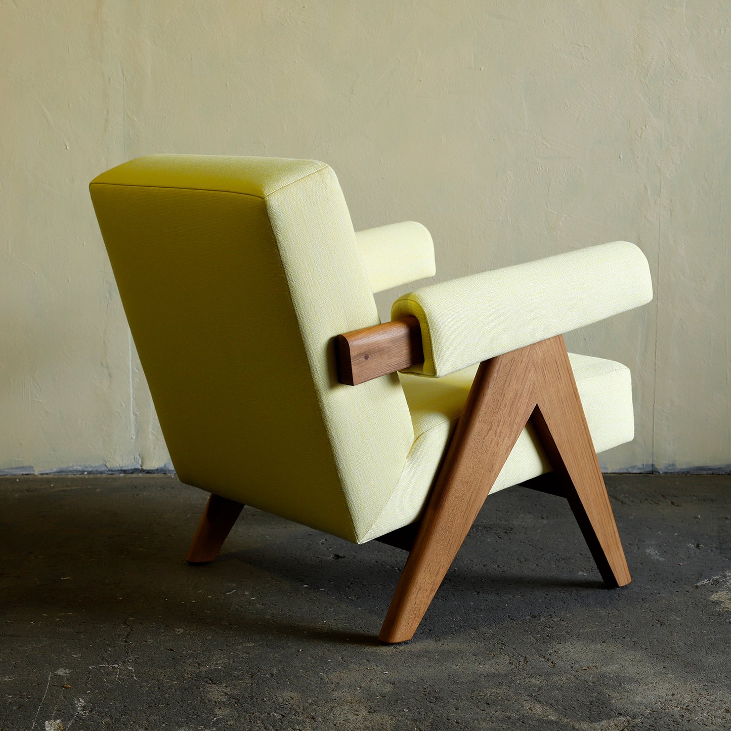 Upholstered Easy Armchair-Limited Edition Yellow
