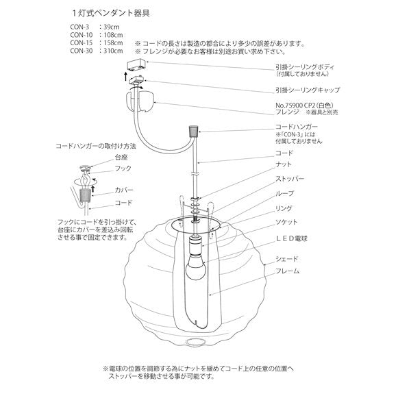 AKARI 45X + CON-10コード