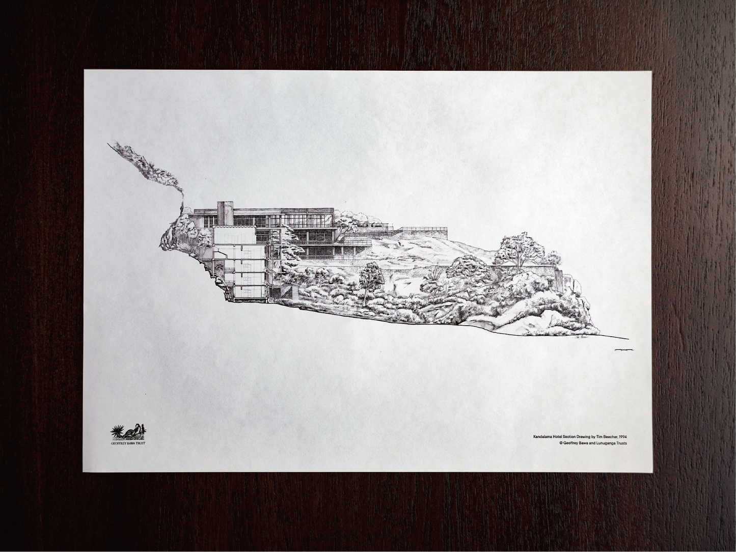 Drawing Poster - Geoffrey Bawa
