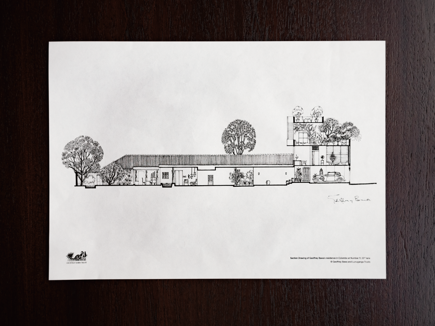Drawing Poster - Geoffrey Bawa