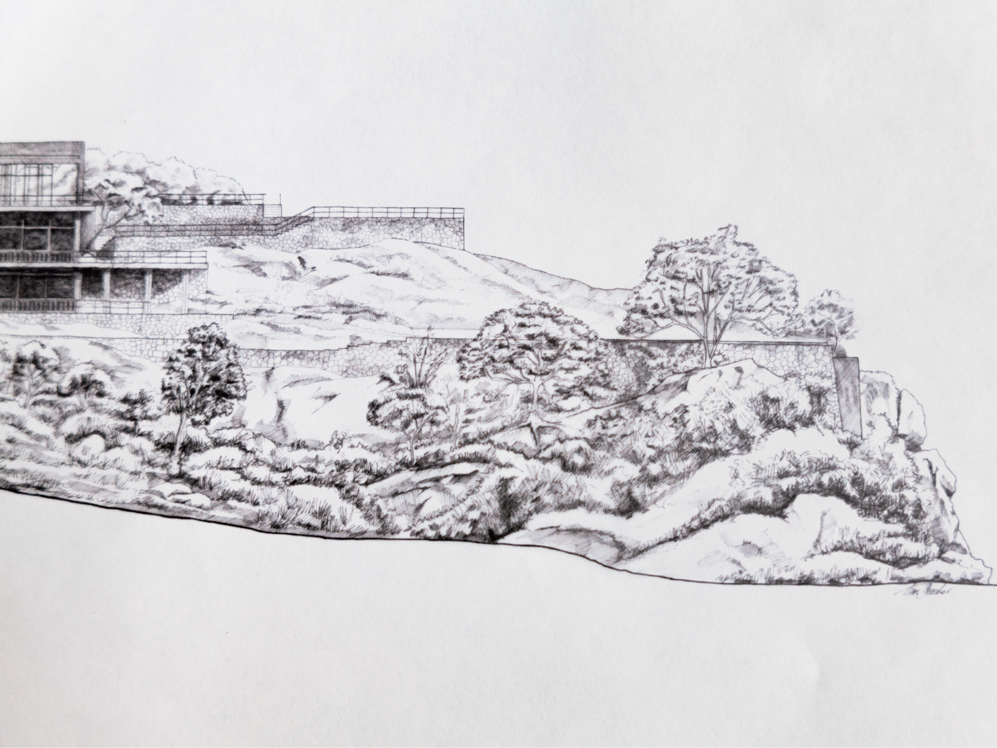 Drawing Poster - Geoffrey Bawa